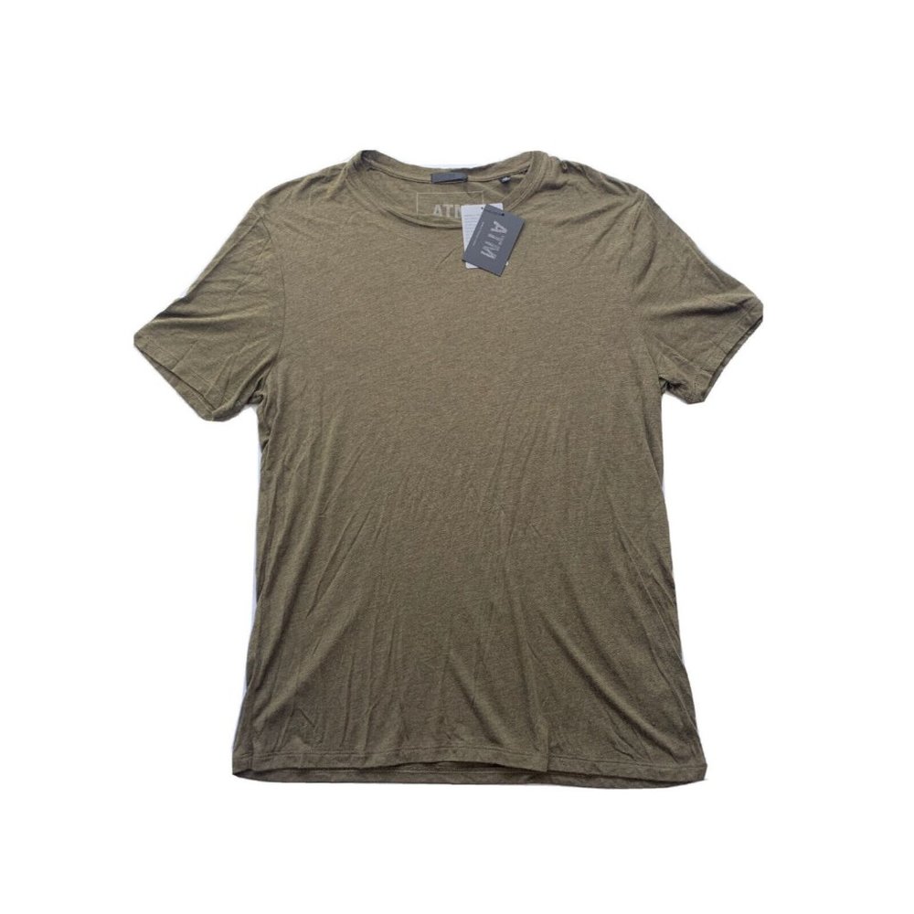 ATM Anthony Thomas Melillo Men's Green Olive Heather Short Sleeve Modal Tee NWT